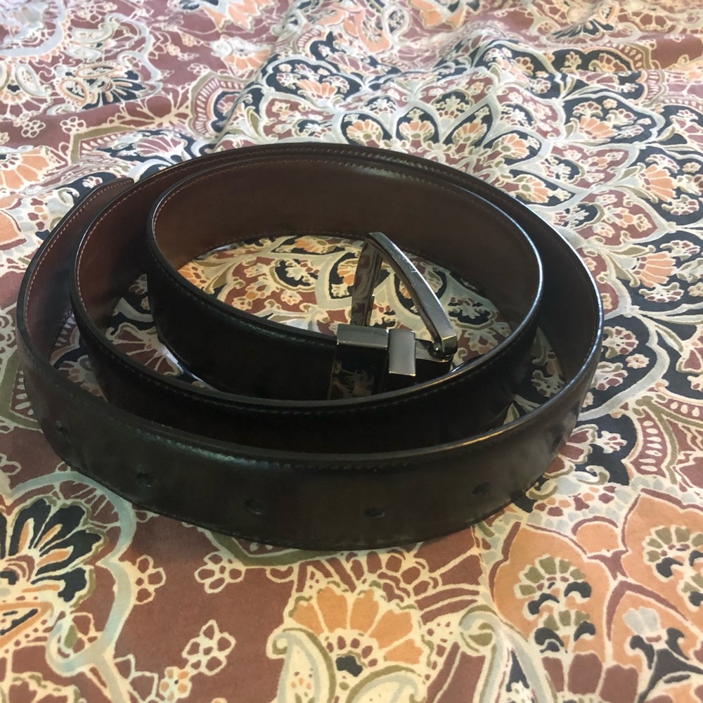 Men’s Penguin Reversible Belt Black/Brown Leather